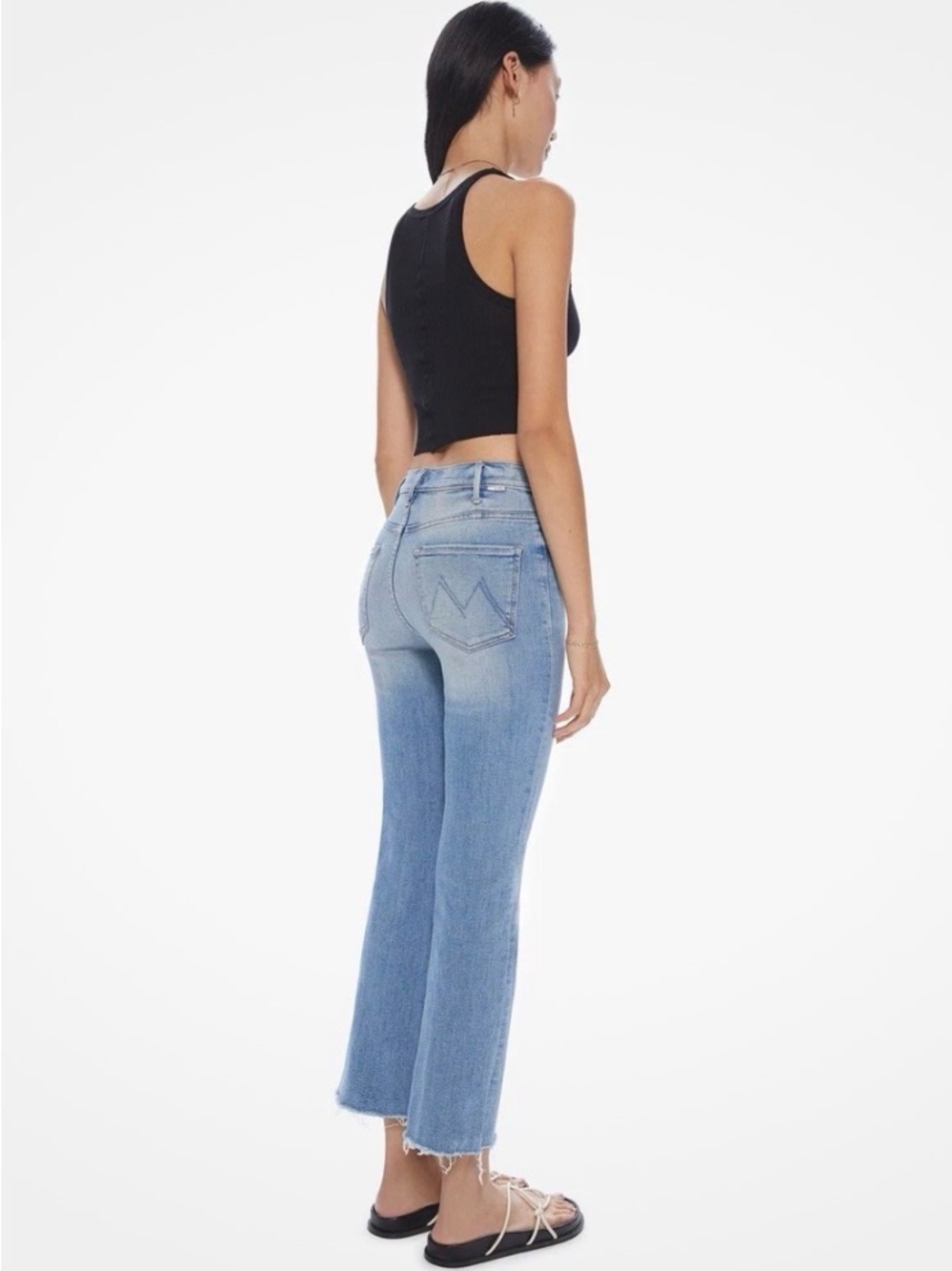 Mother denim Hustler Ankle Fray Au Revoir size 30